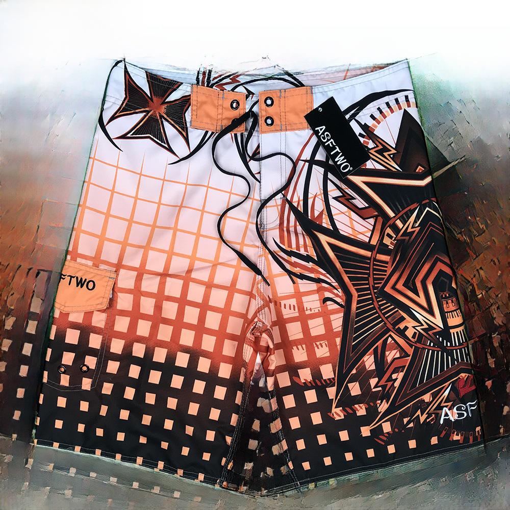 2024 Karierte, schnelltrocknende Freizeit-Reiseshorts für Herren