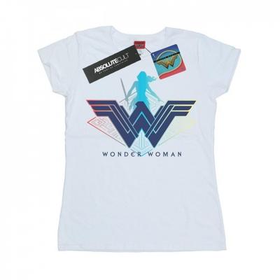 Womens/Ladies Wonder Woman Warrior Logo Cotton T-Shirt