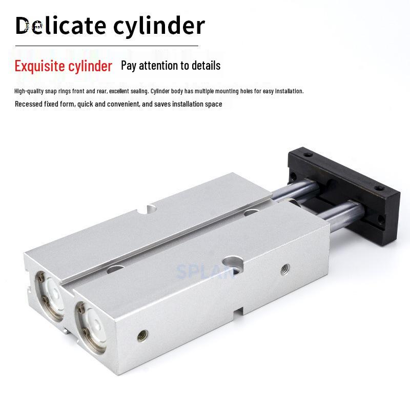 High Thrust Dual Shaft TN Mini Pneumatic Cylinder (Sizes: 10-100mm)