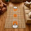Basketball Court Rectangular Rug Allseason Carpet For Gaming Room Study Living Room Home Party Decor Christmas Gift