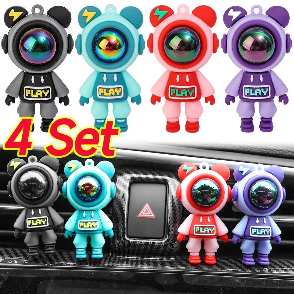 Car Air Outlet Perfume Clips Air-Freshener Cartoon Astronaut Air-Conditioning Outlets Aromatherapy Clip Interior Accessories