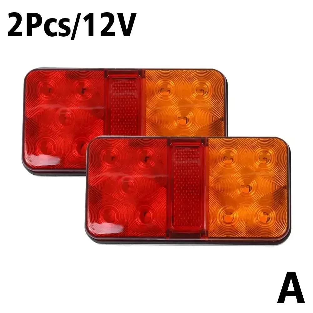 1/2PCS Ultra Bright 12V Car LED Tail Turn Signal Brake Reverse Lamp for Pickup Truck Trailor Rear Lamp Waterproof