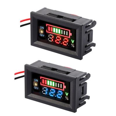 2S 3S 4S LED Digital Display Voltmeter Battery Level Capacity Tester with Switch Lithium Battery Lithium Iron Phosphate 4S