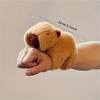 Capybara Snap Bracelet Plush Toy Fox, Panda, Koala, Cute Animal Stuffed Dolls for Bike or Wrist Decoration---