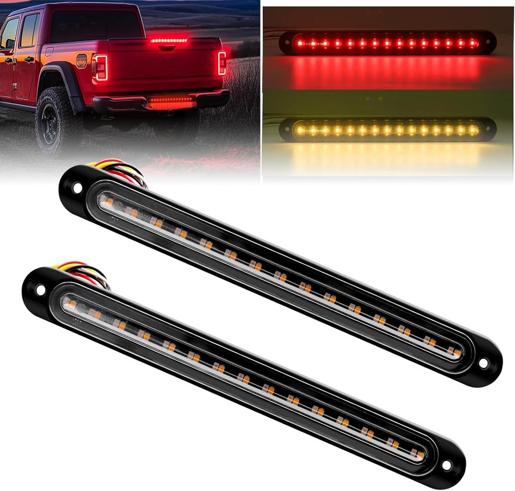 Ygmylandbb High Mount Stop Lamp, 12 V and 24 V, 30 Row LEDs, Safe