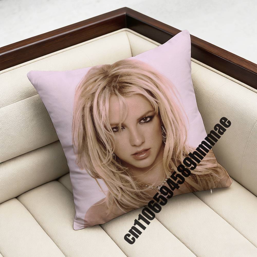 For American Singer B-Britney Spears Throw Pillow Case Sham 45X45Cm 35X35Cm Square Bedroom Pillowcase Cushion Cover