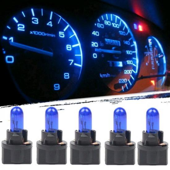 10pcs Blue T5 SMD Car LED Dashboard trument Interior Light Bulb Accessories