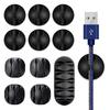 Cable Organizer Wire Winder Silicone Earphones Holder Cord Clip Office Desktop Phone Cables Silicone Tie Fixer Wire Management