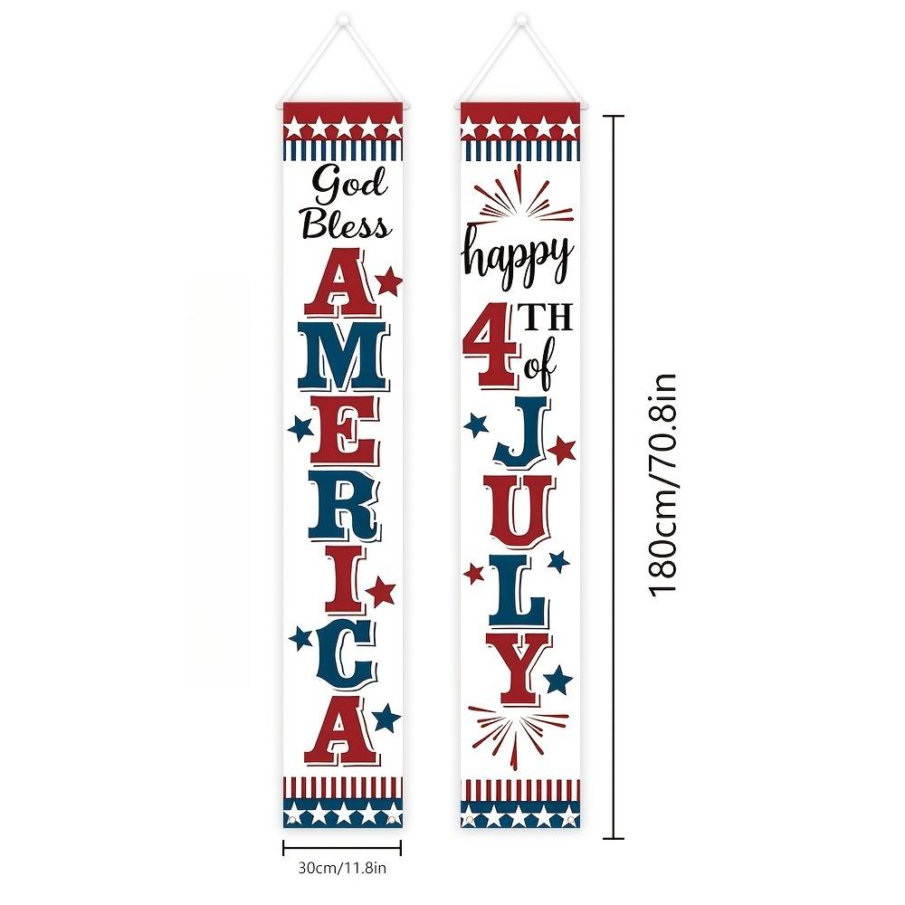

250 Anniversary Porch Banner 2026 USA America Patriotic Hanging Banners 250 Anniversary Party Door Banner for Room House