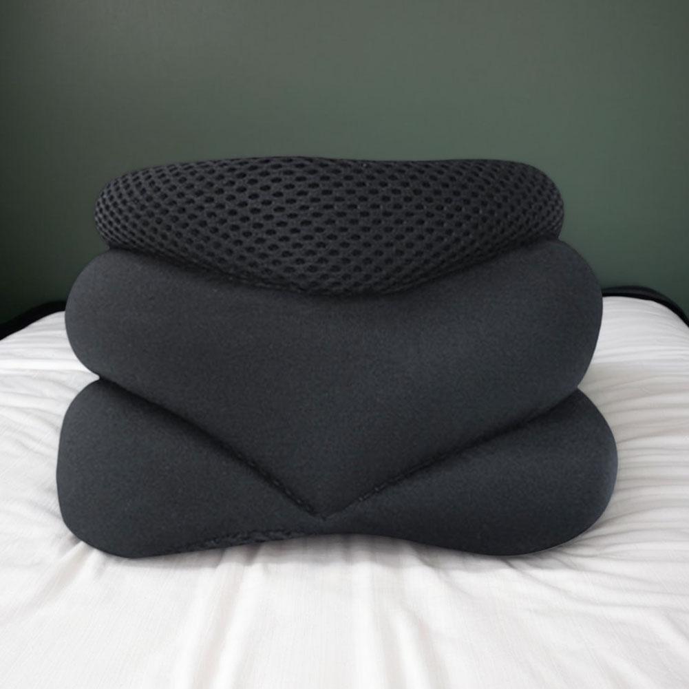 Adjustable Neck Support Brace Keep Vertebrae Stable Soft Foam Cervical Collar Soft Foam Neck Pillow for Snoring Sleep Apnea