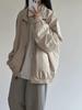 Women's Japanese Retro Workwear Oversized Jacket - Spring/Autumn 2024 Baseball Style New Arrival