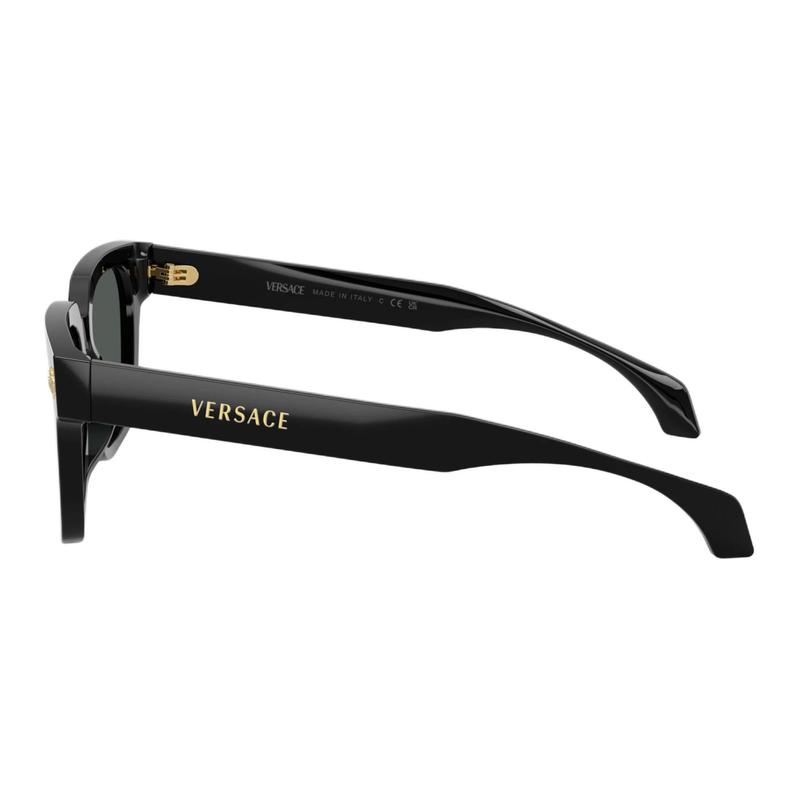Versace Personalized Design Acetate Square Sunglasses Unisex Couple Style Tortoise/Black 56504549 VE4510U-Black 52 - glasses case
