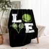 Tennis Theme Printed Blanket - Perfect for Couch, Bed, Travel & Outdoor Use | Machine Washable, Cozy & Durable.