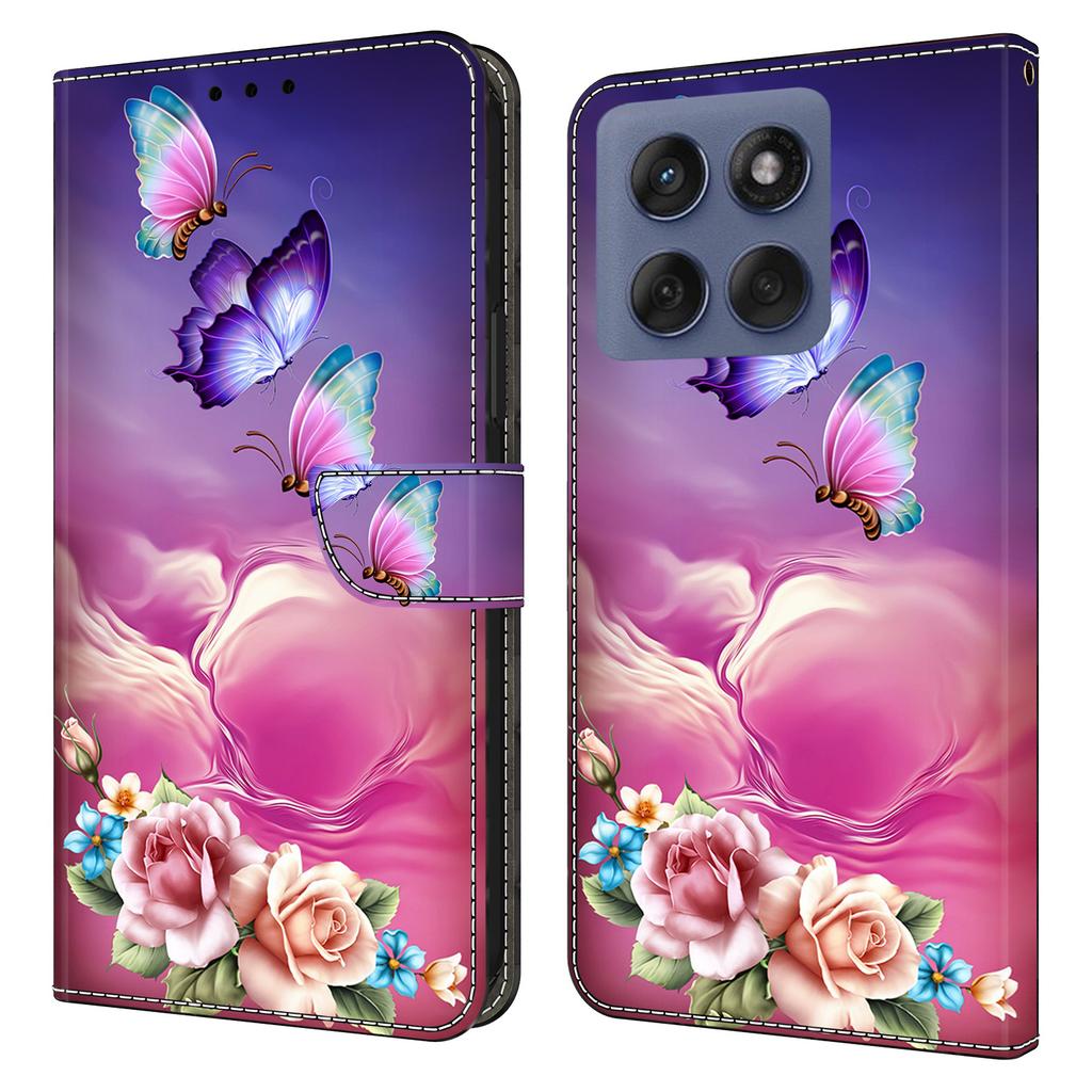For Motorola Edge 60 Pro 5G Wallet Case Pattern Printing Stand Leather Flip Phone Cover