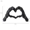 1 Stück Geste Dekoration Herz Finger Statue Schreibtisch Dekoration Skulptur Nordic Light Luxury Handwerk Büro Heim Dekoration