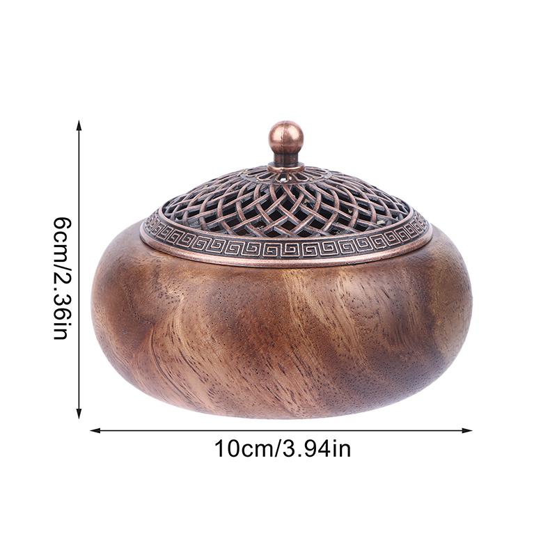 Solid Wood Pan Incense Burner, Indoor Aromatherapy Burner With Sandalwood Incense, Tea Ceremony ,Prayer Rooms, Yoga Decoration