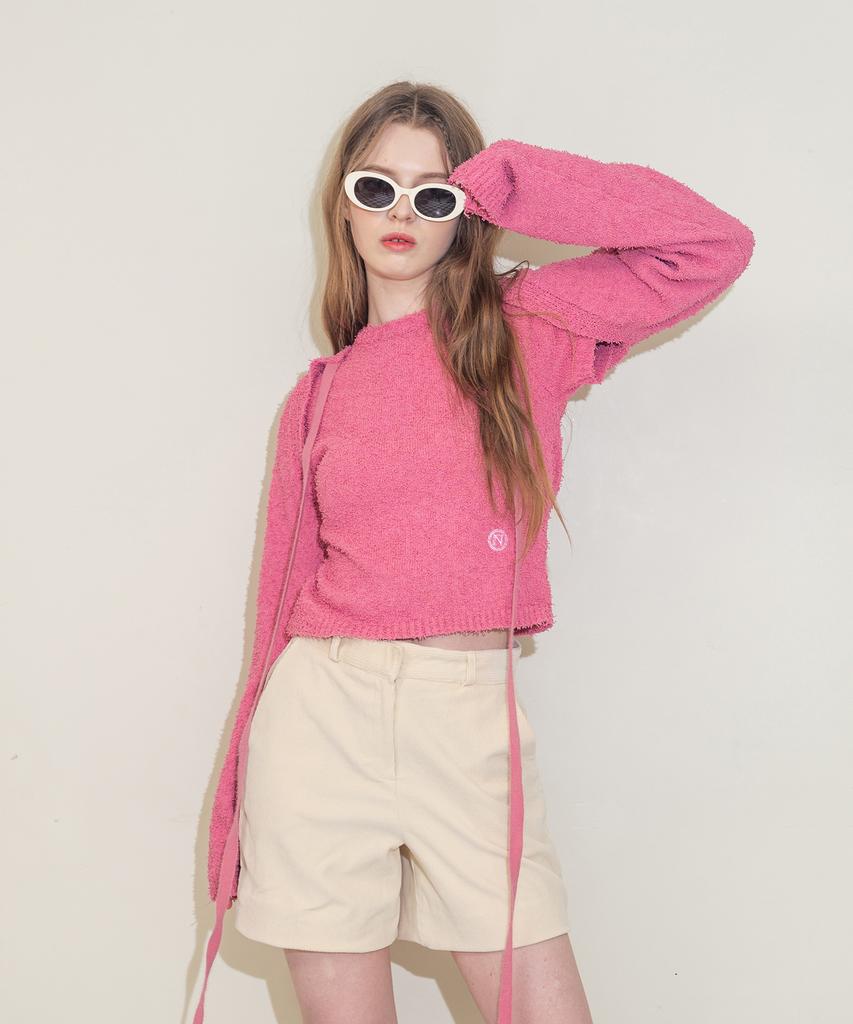 UNUSUALNORMAL Mandy Shoulder Knit _ Pink
