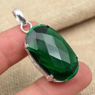 Χειροποίητο κόσμημα πολύτιμος λίθος Peridot 925 μενταγιόν γάμου