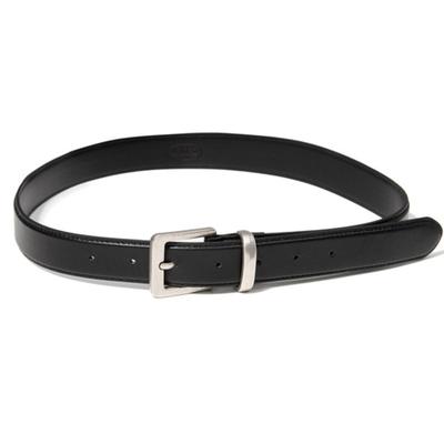 Halden (W) Square Vintage Silver Cowhide Leather Belt (T024_black)