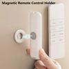 1 Set Magnetic Remote Control Holder Wall Mount TV Remote Holder Wall Mount Fan Remote Holder Magnetic Hooks Fridge Sticker