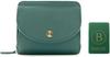 Barcos GL Wallet with Anti-Lost Tag, Accordion-Style Folding Wallet, "Ritorno Compact," Women's, One Size, Green