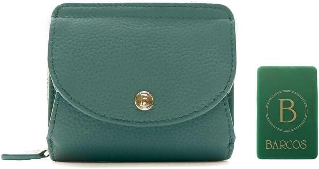 

Barcos GL Wallet with Anti-Lost Tag, Accordion-Style Folding Wallet, Ritorno Compact, Women s, One Size, Green