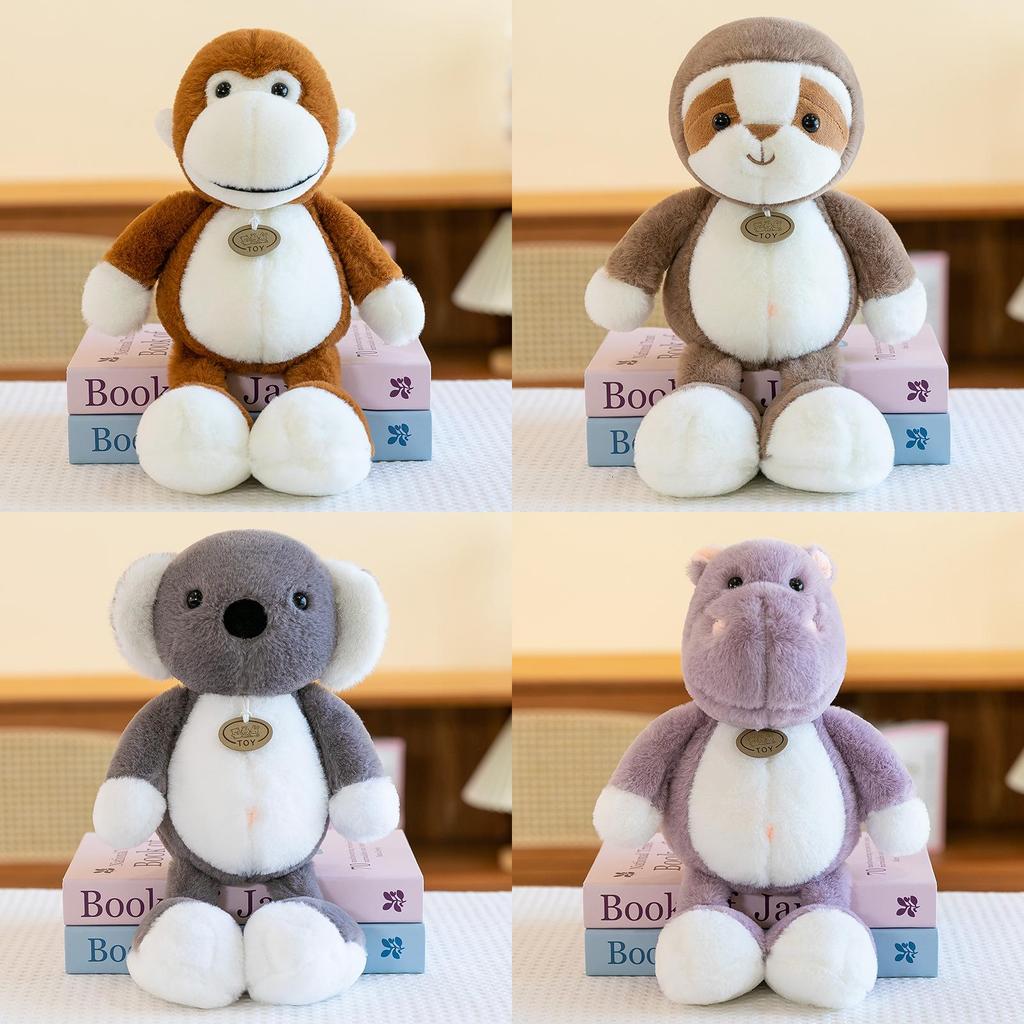 Cartoon Dschungel Tier Plüschtier Elefant Löwe Frosch Geschenk Für Kinder Heimdeko