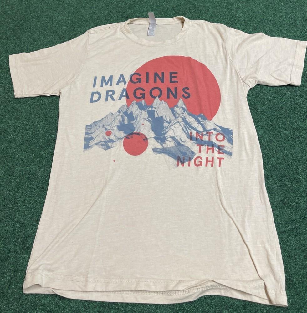 Группа Imagine Dragons Футболка Белая  Into the Night  Унисекс Концертная S-5XL DO712 Унисекс Футболка XL