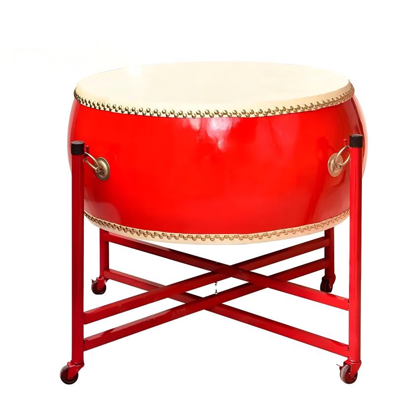 Chinese Red Flat Performance Drum