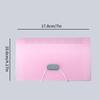 1PC 13 Cell A6 Mini Lanyard Organ Bag Office File Storage Candy Color Ticket Folder Transparent Folder
