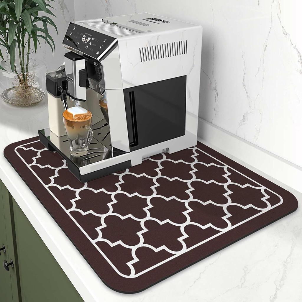Solid Color Diatomaceous Earth Quick-Dry Kitchen Drain Mat & Heat-Insulating Coaster
