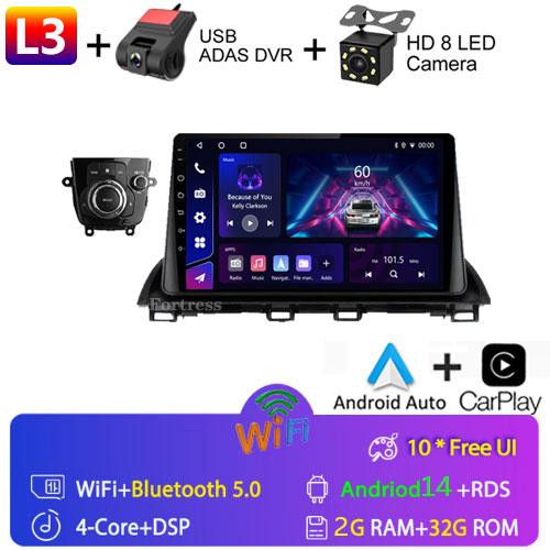 For Mazda 3 Axela 2013 - 2018 2 Din Android Car Stereo GPS WIFI FM Navigation Multimedia Video Player Head Unit Autoradio Radio