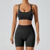 Seamless Yoga Set For Women With Quick Dry Fabric Perfect For Running And Fitness Activities