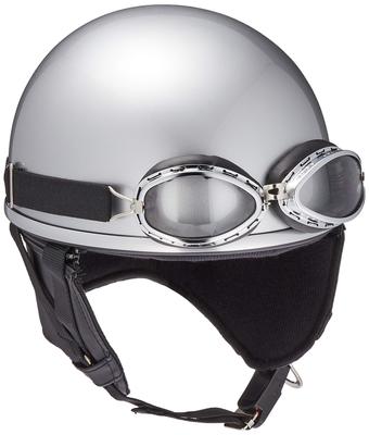 Bike Parts Center Half Cap with One Size Fits Most Circumference 57cm To Less Than 7402 Helmet, Goggles, Silver, (Head 59cm)