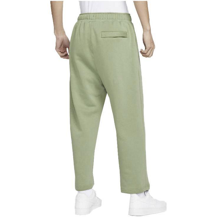 Nike Solid Color Logo Straight-Leg Capri Pants Men Bottoms Green DX0544-386