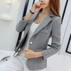 Damen Freizeit Kurzblazer Damen Korea Blazer Formell Schlank Schwarz Blazer Büro Dame Arbeitsanzug Taschen Jacken Mantel