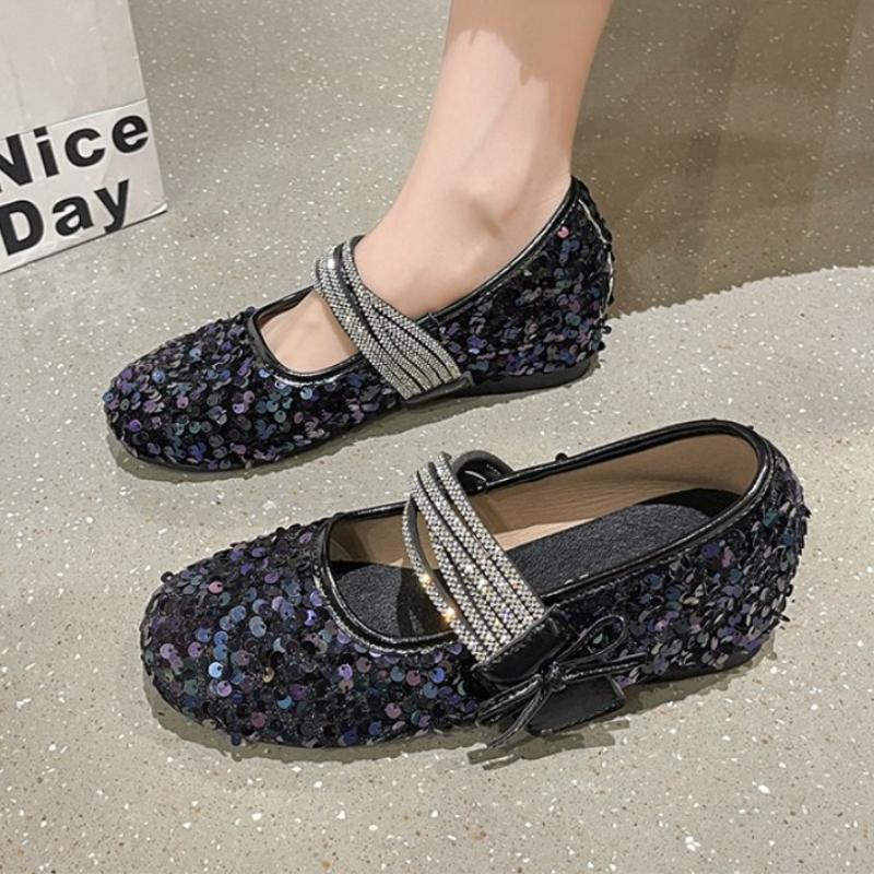 Bling Women Flats Loafers Shoes Crystal Bow Casual Summer Sandals Sneakers Designer 2025 New Trend Sport Shoes Woman