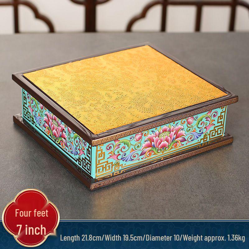 Guan Yin & Guan Gong Elevated Worship Stand for Buddhas & Gods Display