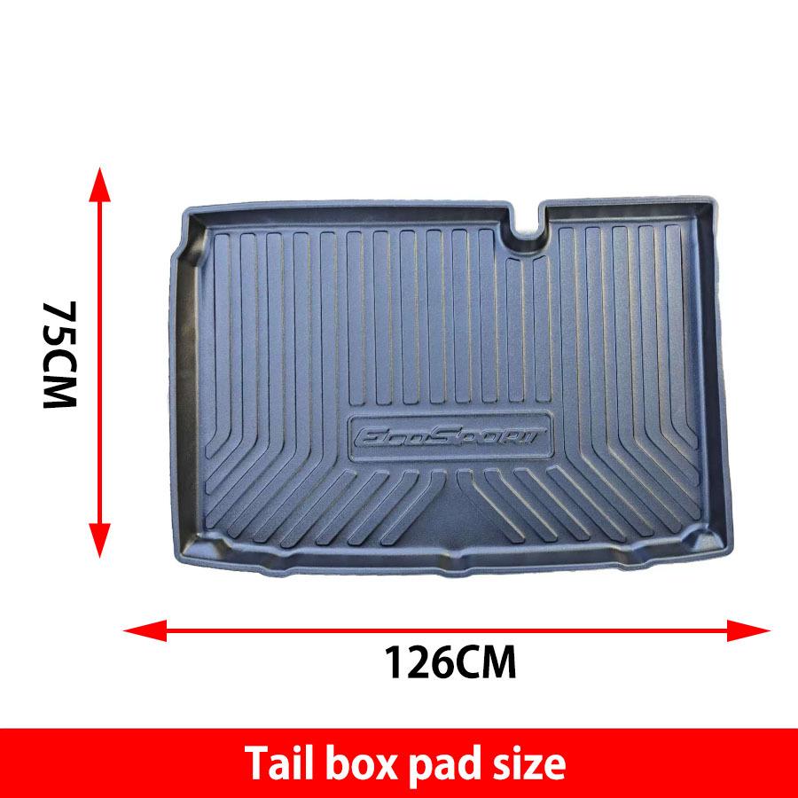 Eco-friendly TPE Waterproof & Wear-resistant Trunk Mat for Ford EcoSport 2018-2023