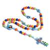 Cartoon Beaded Rosary Necklace - European & American Cross Ornaments (In Stock)