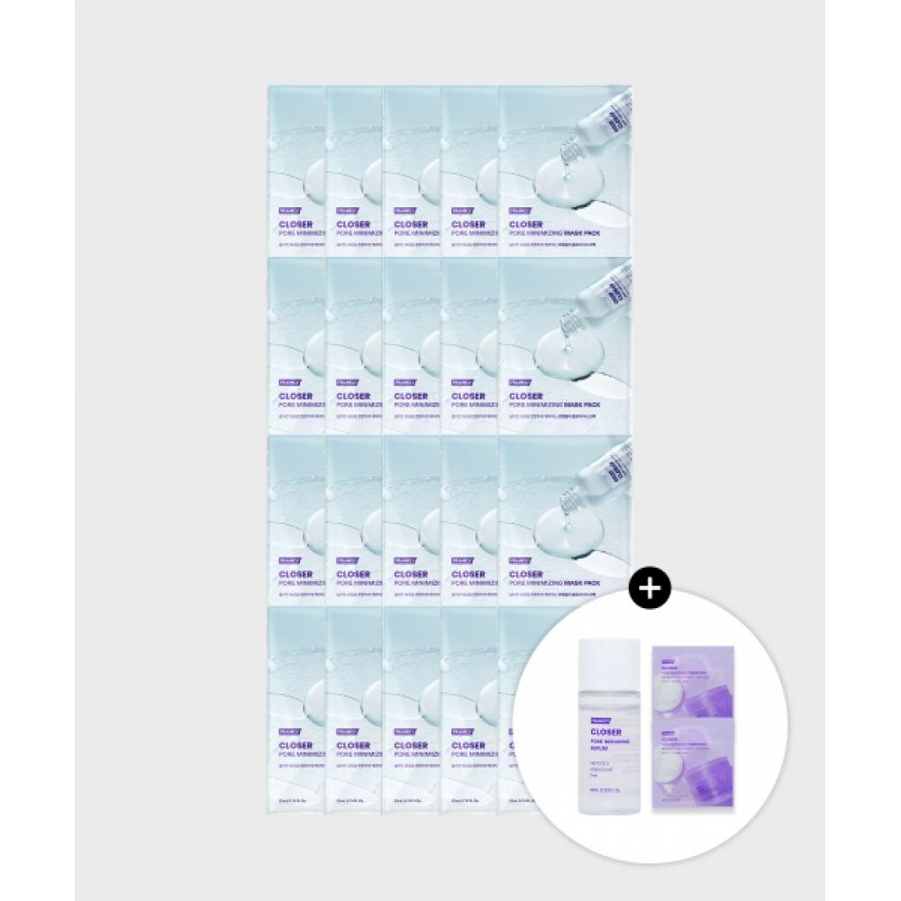 Frankly [20Pack] Closure Mask Pack 20 Sheets  + Closure Serum 10ml+4 Pads Included NONE