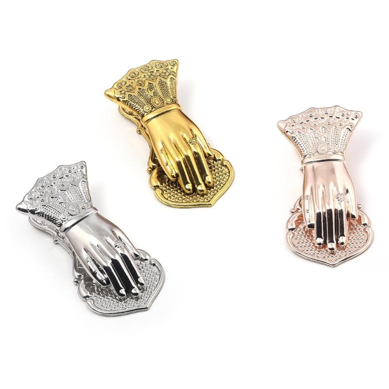 Vintage Bookmarks Hand Shape Metal Bookmarks Page Holder Clip Decorative Paper Clip for Reading Scrapbooking Journaling