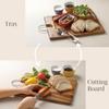 Kevnhaun Reversible Tray (S size, 35 x 18.8 cm) - Single-serving, Natural Wood, Reversible Tray, Serving Tray, Cutting Board, Outdoor Use, Gentle on B