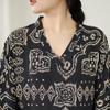 Vintage Floral Maxi Dress Plus Size Women Long Sleeve Oversize Loose Basic Spring Summer  New