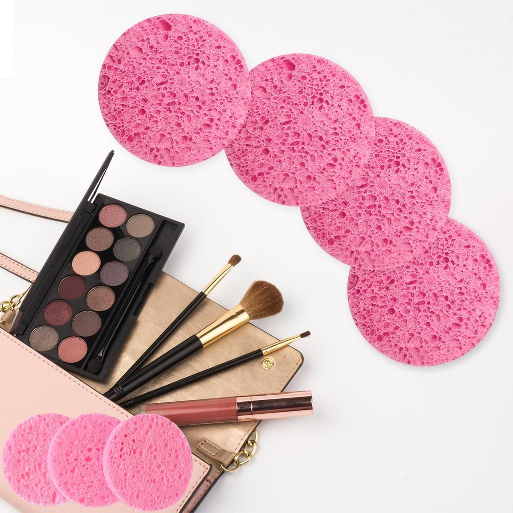 10Pcs Compressed Cleansing Sponge, Used for Exfoliation and Makeup Remover, Fragrance-free Reusable Face Sponge