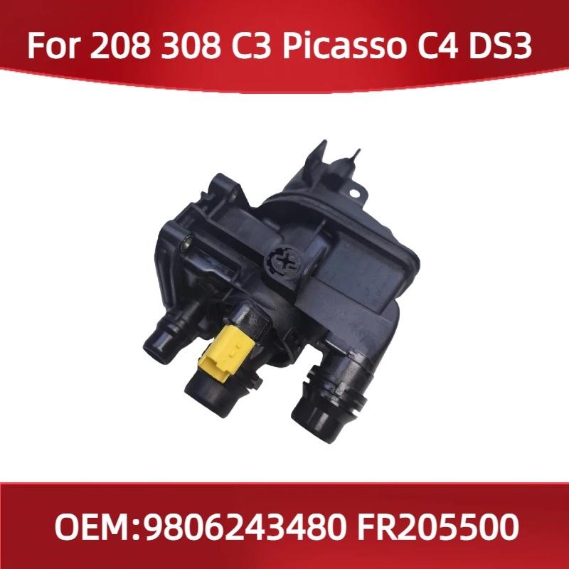 

9806243480 FR205500 Fit for Peugeot 208 308 Ctiroen C3 Picasso C4 DS3 Thermostat outlet chamber