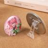 Clear Acrylic Badge Display Stand with Suction Base for Tinplate Badge Storage
