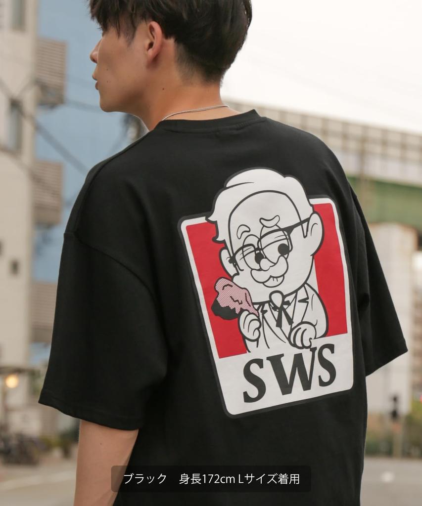 IMPROMES Casual SIDEWAYSTANCE SFC Short Sleeve T-Shirt, Men's, Black