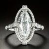 CopperOval Zircon Sparkling Crystal Engagement Ring for Women High Quality Wedding Eternal Jewelry