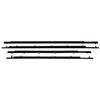 4PCS Car Outer Windows Rubber Weatherstrip Waterproof Pressure Strip Sealing Belt Moulding Trim For Honda CR-V CRV 2007-2011